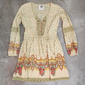 Chasing Unicorns Gypsy Woman Mini Dress Crochet CU